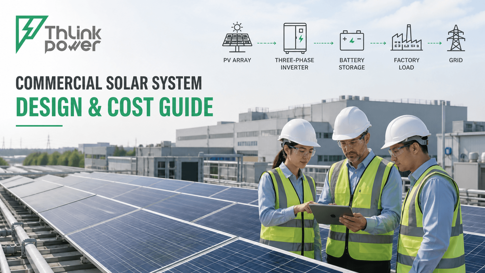 Commercial Solar System Design and Cost: A Complete B2B Procurement Guide for On-Grid, Hybrid, and Off-Grid Projects