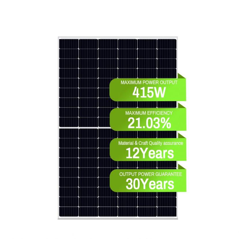 395W 400W 410W 420W 166mm Longer Life-Time Power Yield Monocrystalline Mono Solar Cell 400W Solar Panel