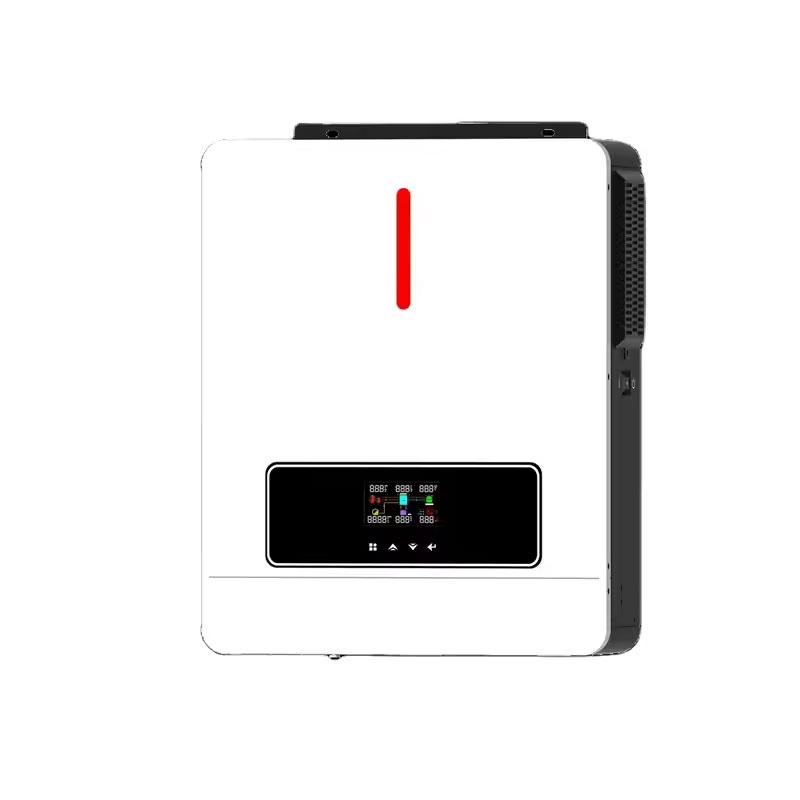 High-Efficiency 6.2kw 220v Solar Frequency Inverter MPPT 48v Pure Sine Wave AC Inverter for Home Hybrid Solar System 3000w Rated